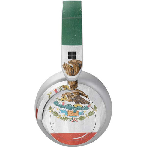 Mexico Flag Distressed Surface Headphones Skin